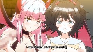 Succubus Connect! 4 - Hentai succubus is gangbanged in a bar and covered in cum