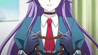 Hyoudou Ibuki 1 - Student council president is tied up and hentai ass fucked by her master