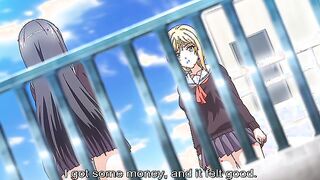 Lecherous Salaryman 1 ep4 - Busty blonde girl gets a vibrator in her hentai pussy and ass
