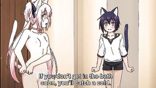 My Ideal Life in Another World 1 - Reincarnated loser fucks cute hentai catgirl