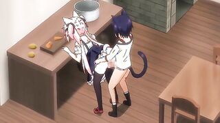 My Ideal Life in Another World 1 - Reincarnated loser fucks cute hentai catgirl
