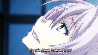 Chains of Captivity 2 - Busty hentai maid gets rough double penetration from thugs