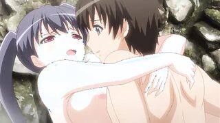 Eroge! Make Sexy Games 6 - Busty harem girl orgasms with ahegao face while being ass fucked