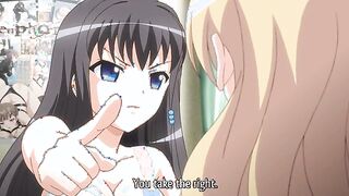 Eroge! Make Sexy Games 4 - Hentai blonde and brunette masturbate to see who gets fucked first