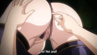 Discipline Zero 2 - Busty hentai master whips her slave's dick while she sits on his face