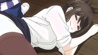 Why the Hell are You Here Teacher!? 3 (uncensored ecchi anime) - Student kisses topless sensei