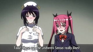 Cosplay Paradise - Busty hentai teacher gets her pussy licked at academy