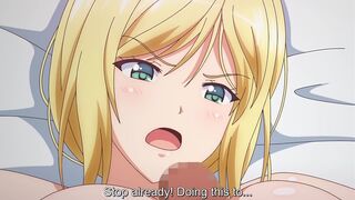 Lecherous Salaryman 3 - Hentai uncle fucks teen niece above tied up busty blonde