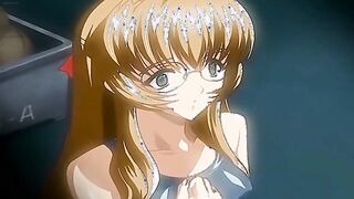 Virgin in the Academy Uniform 4 - Teen girl gets fucked by her hentai big sister with a strapon