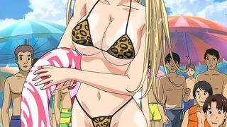 Stringendo: Private Lesson of Angels 8 - Blonde hentai girl with busty tits fucks on public beach