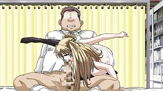 Stringendo: Private Lesson of Angels 4 - Hentai teen lesbian fingers till she squirts on stairs