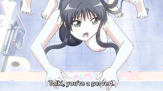 Lust-Struck Trilogy Bonus - Hentai teen orgasms loudly during shower sex