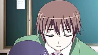 Come on Over! Private Sex Academy 4 - Kinky teens ass fucked in hentai threesome