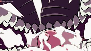 Lulu from Final Fantasy gets her big boobs milked by two beastmen