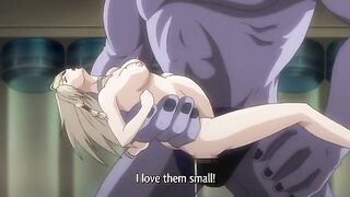 Armored Knight Iris 4 - Busty blonde gets a giant alien cock in her hentai pussy
