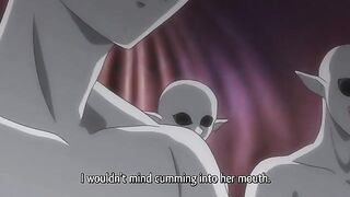 Armored Knight Iris 4 - Busty blonde gets a giant alien cock in her hentai pussy