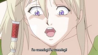 Armored Knight Iris 4 - Busty blonde gets a giant alien cock in her hentai pussy