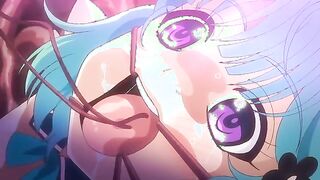 Shinsei Kourin Dacryon Luna 1 - Hentai magical girls are frenetically pounded by tentacles
