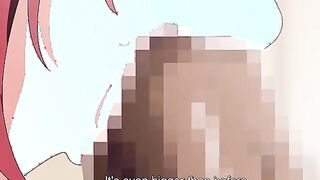 Girlfriend Face 2 - Busty hentai girlfriend swallows her first load of hot semen