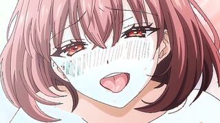 Girlfriend Face 2 - Busty hentai girlfriend swallows her first load of hot semen