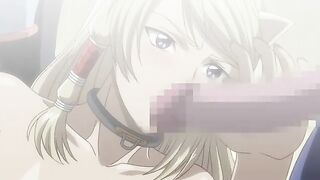 Armored Knight Iris 1 - Aliens sell a hentai virgin as a sex slave and gang fuck her mouth