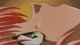Desert Island Story X 3 - Blonde hentai teen is tag teamed in rough threesome
