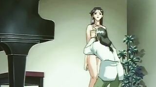 Desert Island Story XX 3 - Hot hentai mom deepthroats dick then is tied up and fetish fucked