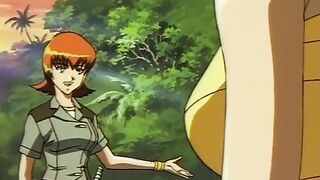 Desert Island Story XX 3 - Hot hentai mom deepthroats dick then is tied up and fetish fucked