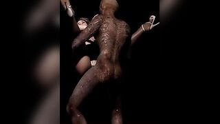 In the Darkness: The Lost Files - Hideous monster slams his cock into captured sex slave