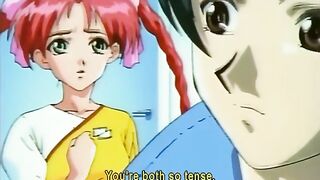 Desert Island Story XX 2 - Redheaded teen gets her pussy licked by hentai lesbian