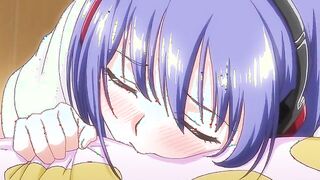 Love Me: Kaede to Suzu 3 - Cute teen is masturbating and her hentai twin sister finishes her off