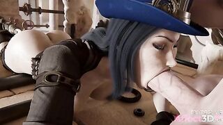 A Desperate Agent - Steampunk babe fucks to get the information