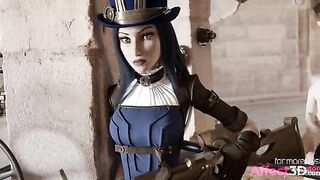 A Desperate Agent - Steampunk babe fucks to get the information