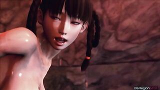 Lord of Sins - Lei Fang from DOA fucked in the ass by demon's giant cock