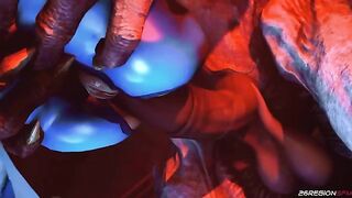 Training Day 2: Expanded - Samus Aran fucks alien monsters with huge dicks