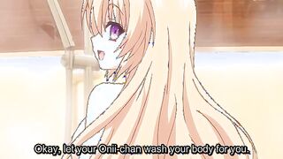 Stupid Sister 1 - Busty hentai teen sister sucks cock to get smart milk