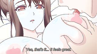 Misfire: A Hot Mother's Boredom 2 - Busty hentai milf fucked by man in the store backroom