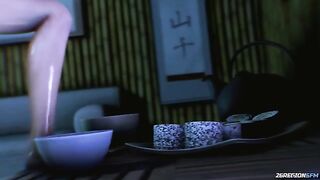 Momiji vs Raidou - Dead or Alive Raidou slams his huge dick in Momiji's eager asshole