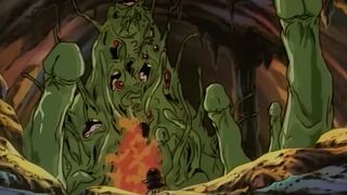 Demon Beast Invasion 5 - Demon beast from space forces teenies to suck it's tentacle cocks