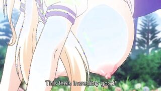 Female Companion: Tightly Hug Me - Busty blonde teen has romantic hentai sex in garden