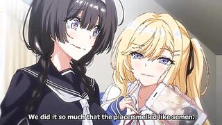 Doing Sex Training With Extroverts 1 - Virgin hentai couple are taught how to fuck by teen sluts