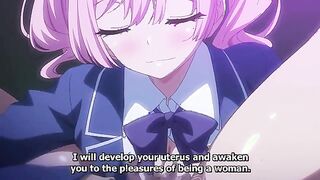 Doing Sex Training With Extroverts 1 - Virgin hentai couple are taught how to fuck by teen sluts