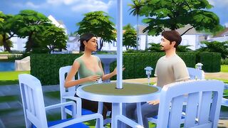 Girlfriend ride's her boyfriend's cock while family is asleep - sims porn parody