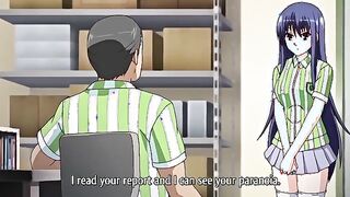 Lecherous Convenience Store Manager 1 - Busty hentai teen virgin gets her tight pussy fucked by perv