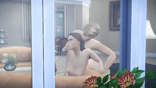 Cheating moms get fucked in 3D sims parody