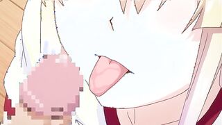 Tenioha! 1 ep1 - Sexy hentai teen with big boobs gives a footjob