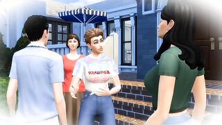 Lesbian grandma tries to seduce grandson's wife