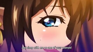 Courtesan's Palace 1 - Demon elf succubus and her twin sister give a hentai double blowjob