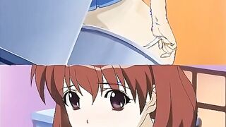 After School Mania Club 1 - Lesbian academy girl gets ass fucked by busty hentai teen with strapon