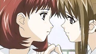After School Mania Club 1 - Lesbian academy girl gets ass fucked by busty hentai teen with strapon